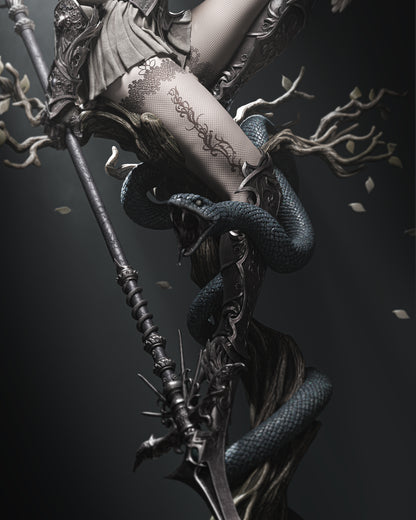 1:12 Lenora Queen of Crows | 3D Printed Resin Garage Kit Figure | CA 3D Studios