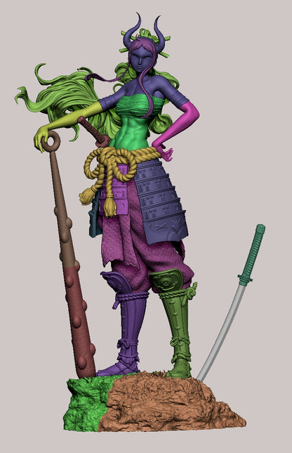 1:12 Horned Power Warrior | 3D Printed Resin Garage Kit Figure | CA 3D Studios