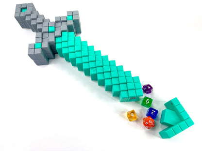 8 Bit Sword of Dice Rolling | D&D TTRPG Game Accessory | Custom Miniature Maker