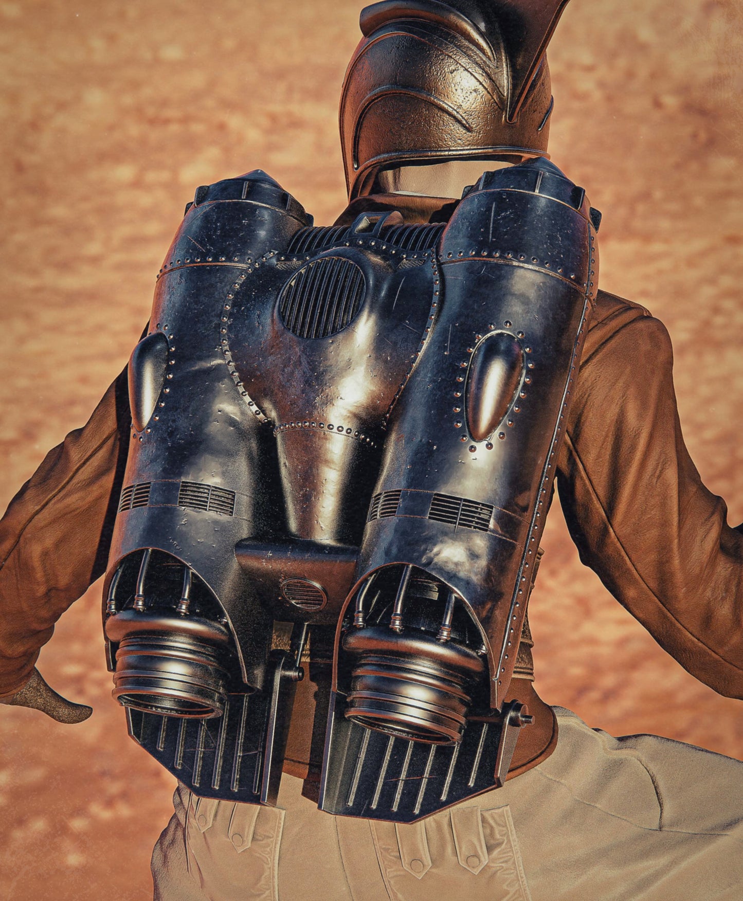 1:12 Retro Jetpack Hero | 3D Printed Resin Garage Kit Figure | CA 3D Studios