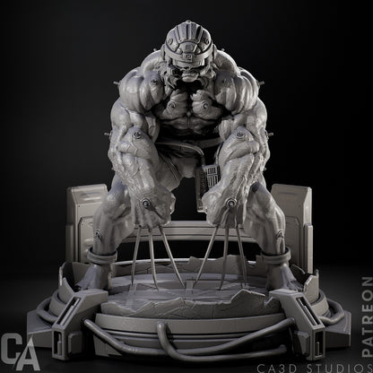 1:12 Feral Weapon | 3D Printed Resin Garage Kit Figure | CA 3D Studios