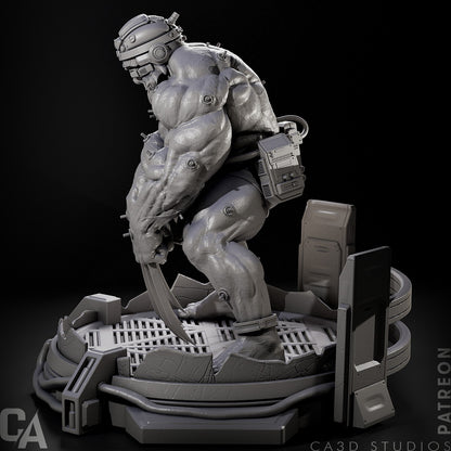 1:12 Feral Weapon | 3D Printed Resin Garage Kit Figure | CA 3D Studios