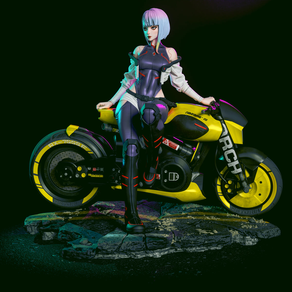 1:12 To a Neon Sky | 3D Print Resin Garage Kit Figure | CA 3D Studios
