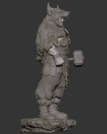 1:12 God of Thunder, Thor | 3D Printed Resin Garage Kit Figure | CA 3D Studios