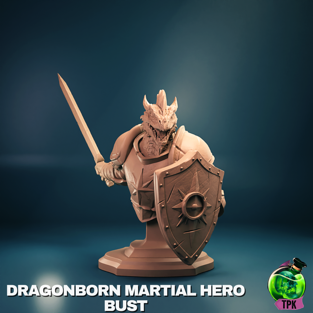 Dragonborn Martial | Tabletop Gaming Mini or Display Figure | TPKLab