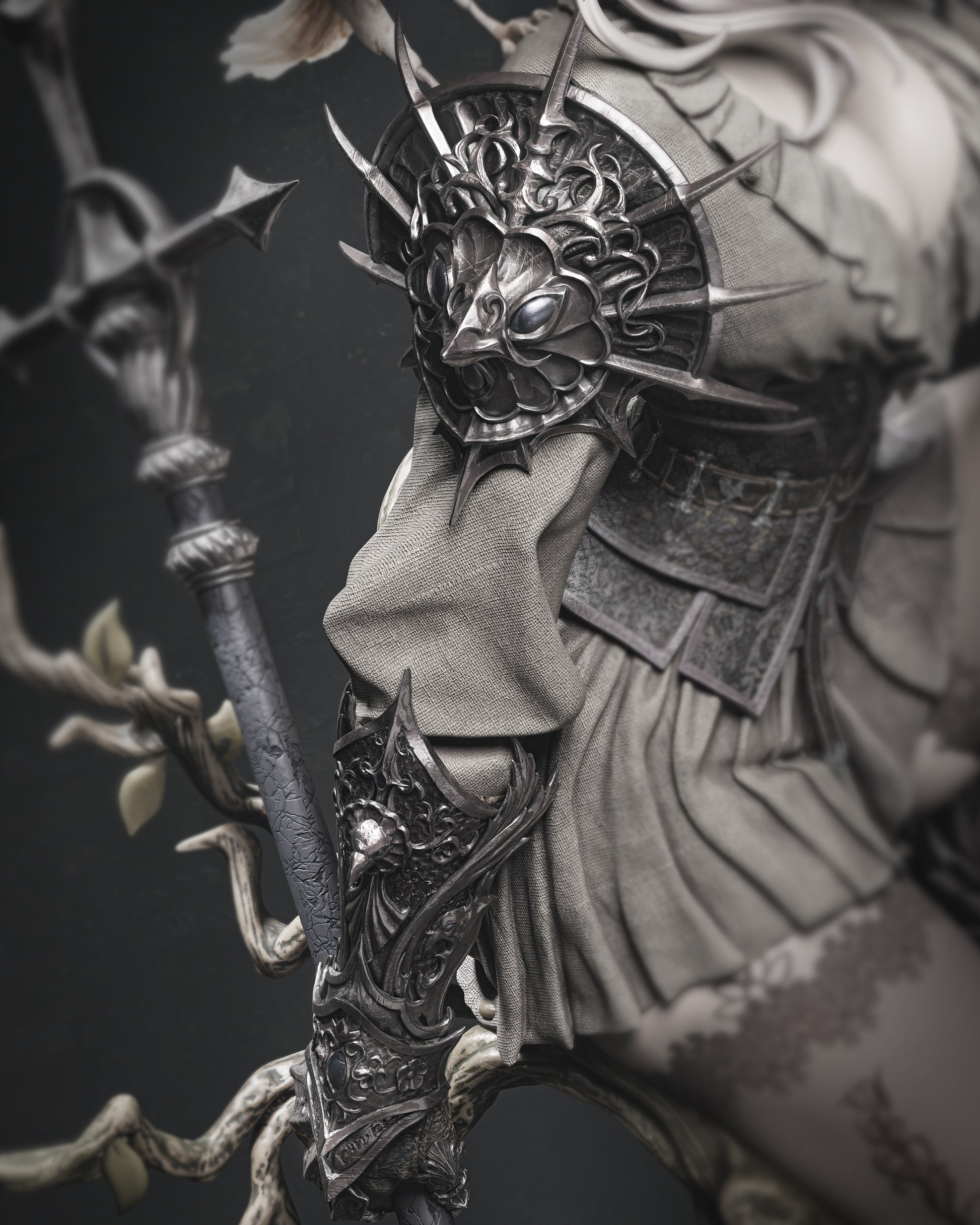 1:12 Lenora Queen of Crows | 3D Printed Resin Garage Kit Figure | CA 3D Studios