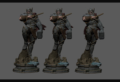 1:12 Lightning-Wielding Ruler | 3D Printed Resin Garage Kit Figure | CA 3D Studios