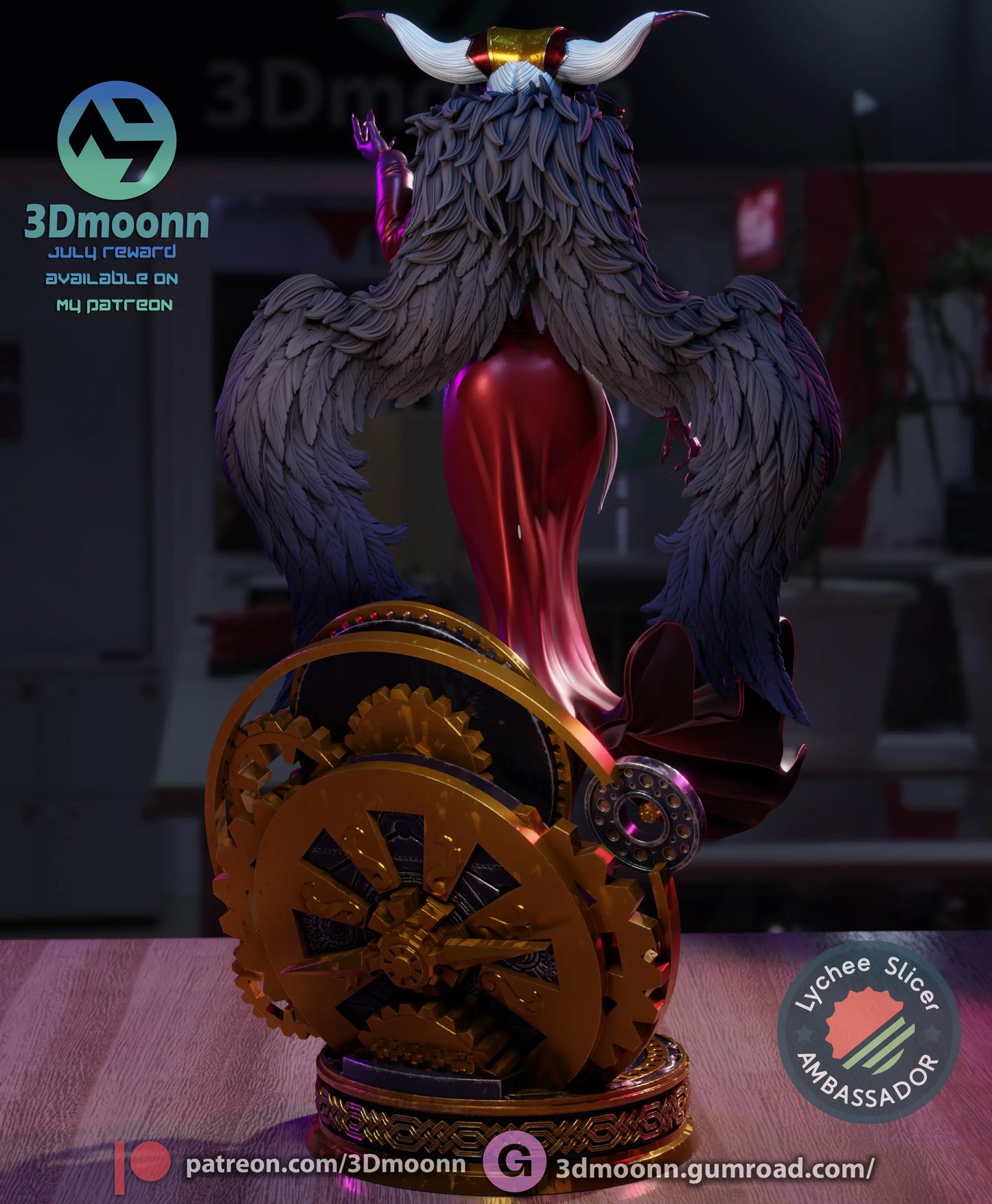 1:12 Sorceress of Space and Time | Anime Resin Garage Kit | 3Dmoonn