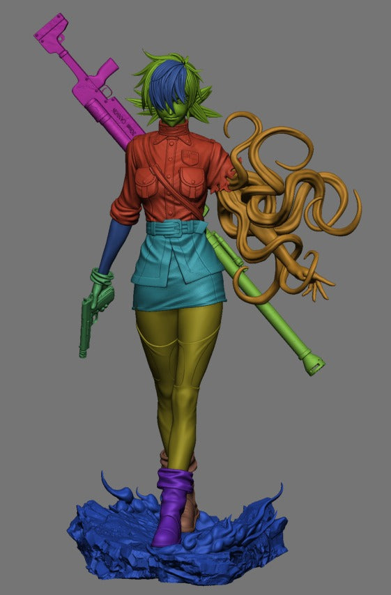 1:12 Undead Heavy Gunner | 3D Printed Resin Garage Kit Figure | CA 3D Studios