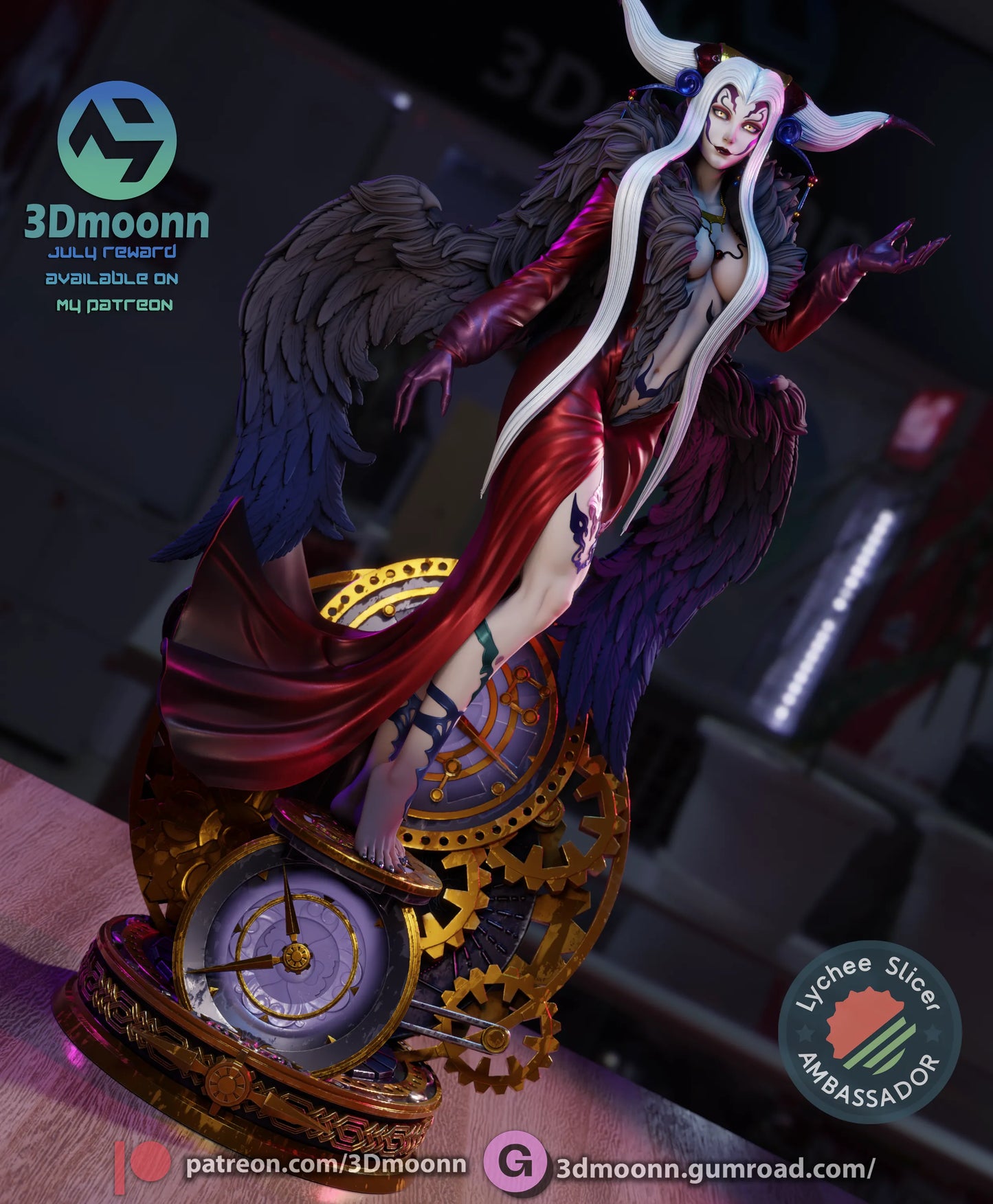 1:12 Sorceress of Space and Time | Anime Resin Garage Kit | 3Dmoonn