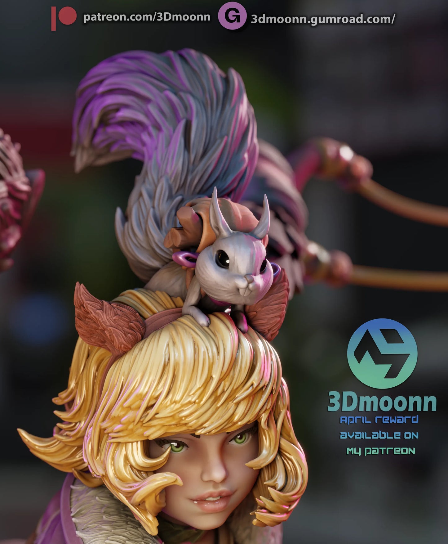1:12 Girl With a Slingshot | Resin Garage Kit | 3Dmoonn