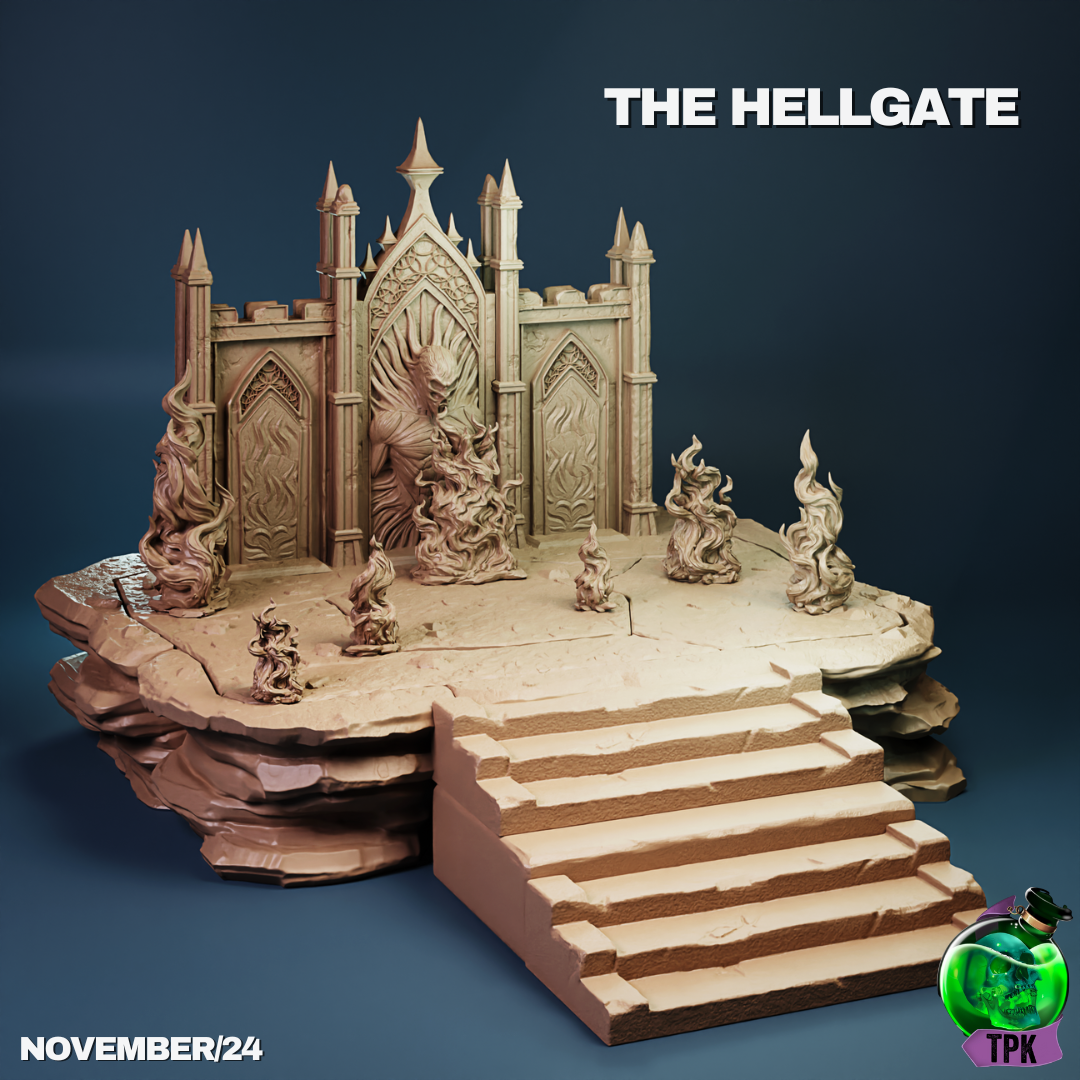 Hellgate Terrain | Tabletop Gaming Mini | TPKLab - Tattles Told 3D