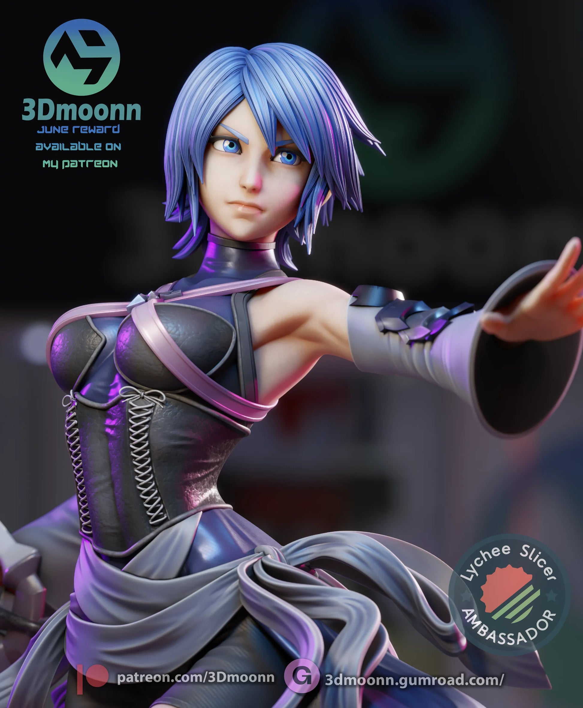 1:12 Water and Shadow | Anime Resin Garage Kit | 3Dmoonn
