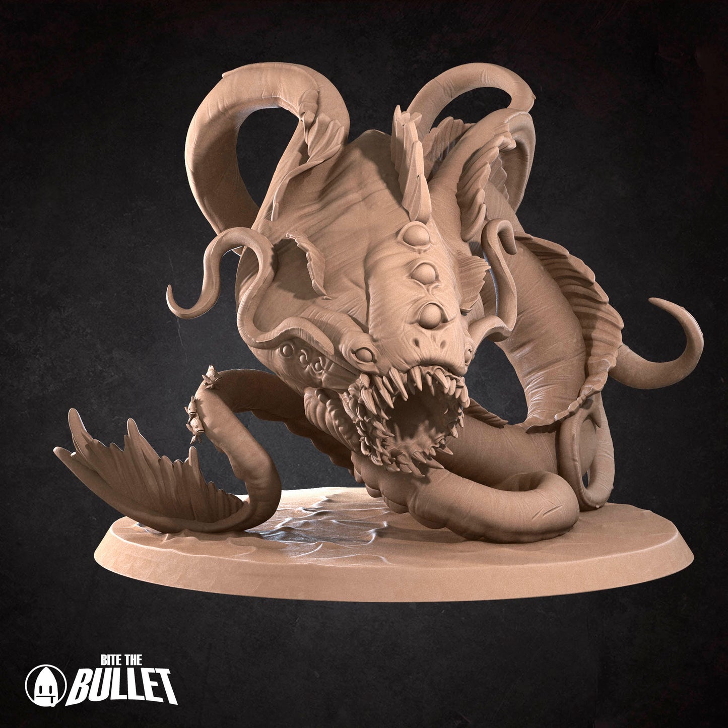 D&D Aboleth miniature by Tattles Told 3D featuring a detailed aquatic creature for tabletop role-playing games.
