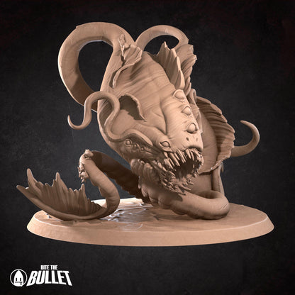 Tattles Told 3D Aboleth D&D TTRPG miniature with detailed aquatic creature design for tabletop gaming.