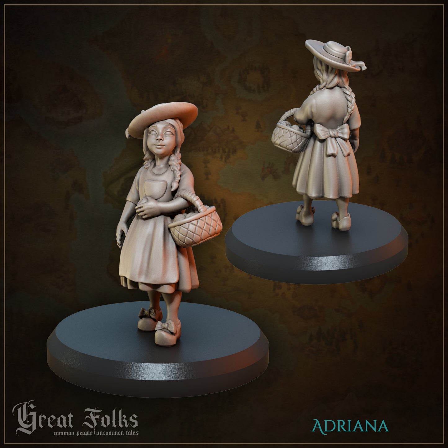 Great Folks, Part 1 | NPCs, Villagers, Nobles, Orphans, Criminals | Tabletop Gaming Miniatures Collection | Great Grimoire