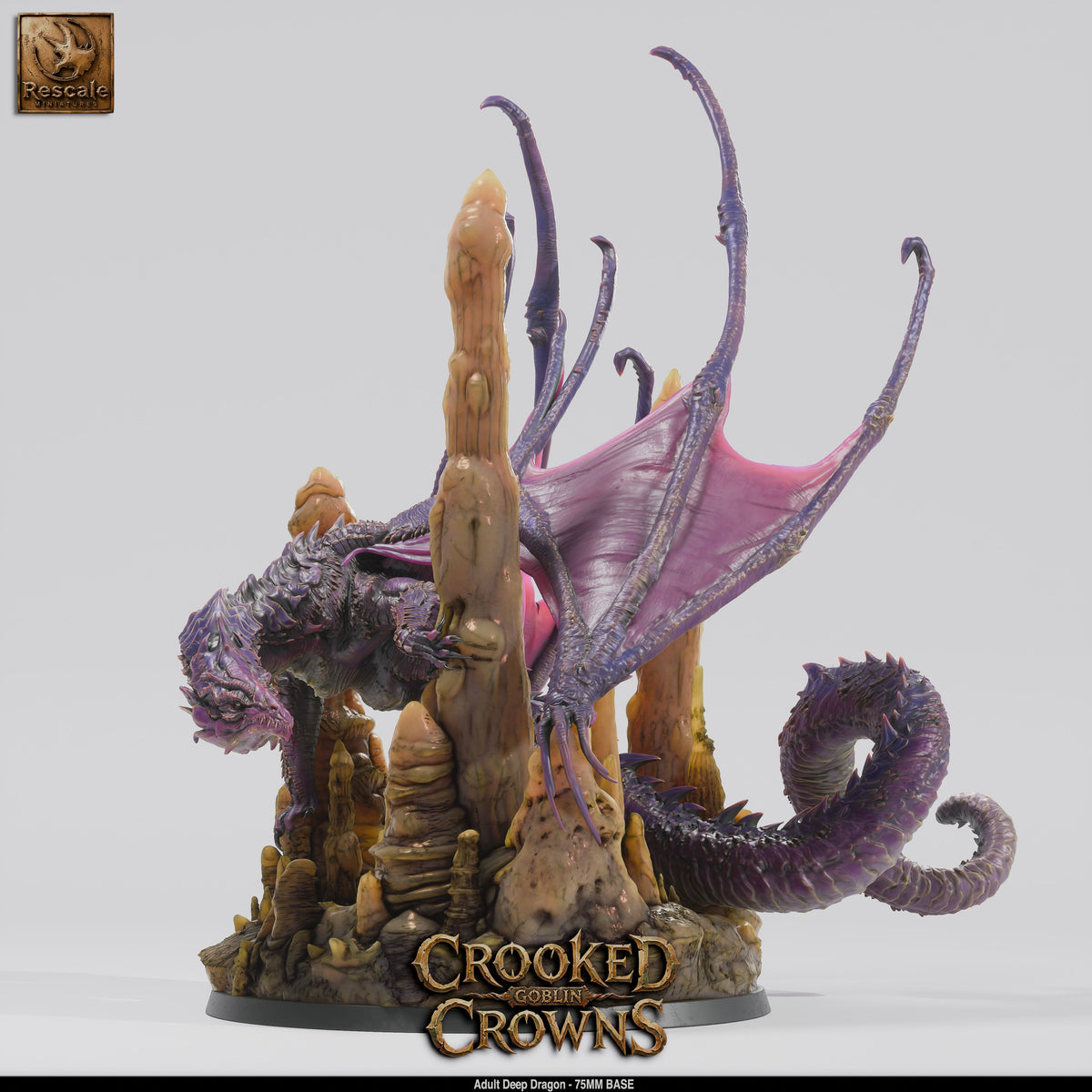 Adult Deep Dragon | D&D TTRPG Mini | Rescale Miniatures