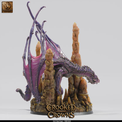 Adult Deep Dragon | D&D TTRPG Mini | Rescale Miniatures
