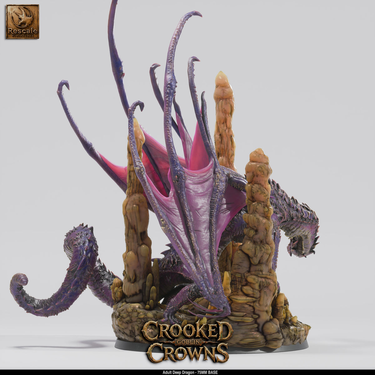 Adult Deep Dragon | D&D TTRPG Mini | Rescale Miniatures