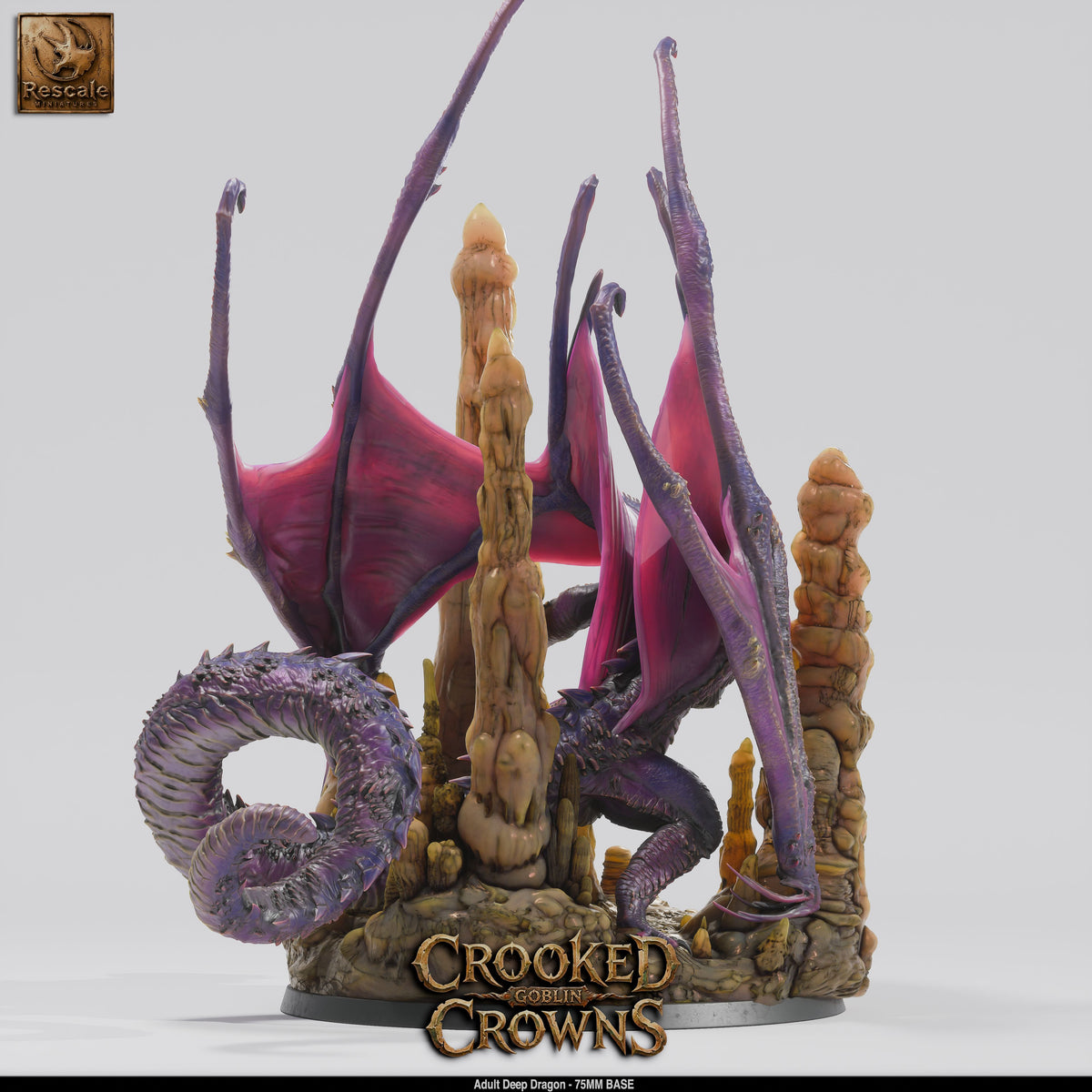 Adult Deep Dragon | D&D TTRPG Mini | Rescale Miniatures