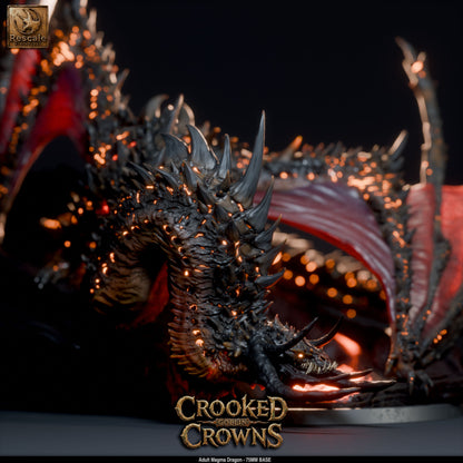 Magma Dragon | D&D TTRPG Mini | Rescale Miniatures
