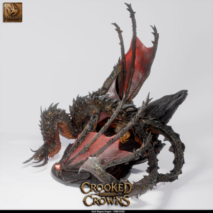 Magma Dragon | D&D TTRPG Mini | Rescale Miniatures