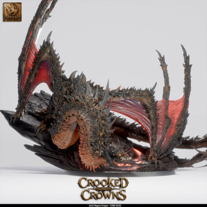 Magma Dragon | D&D TTRPG Mini | Rescale Miniatures