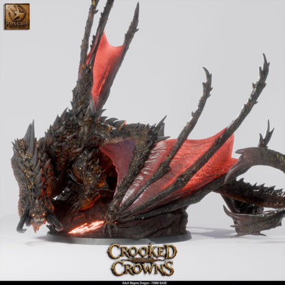 Magma Dragon | D&D TTRPG Mini | Rescale Miniatures