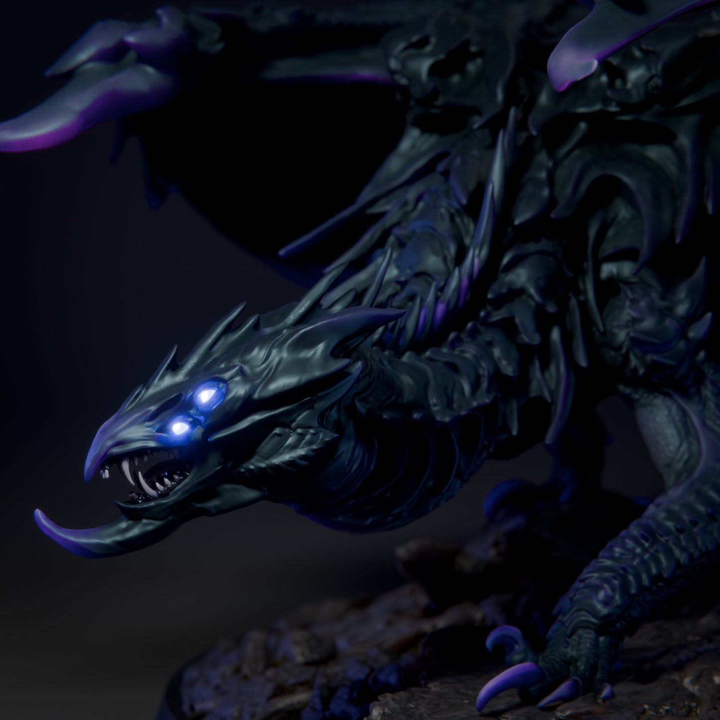Adult Shadow Dragon | D&D TTRPG Mini | Rescale Miniatures