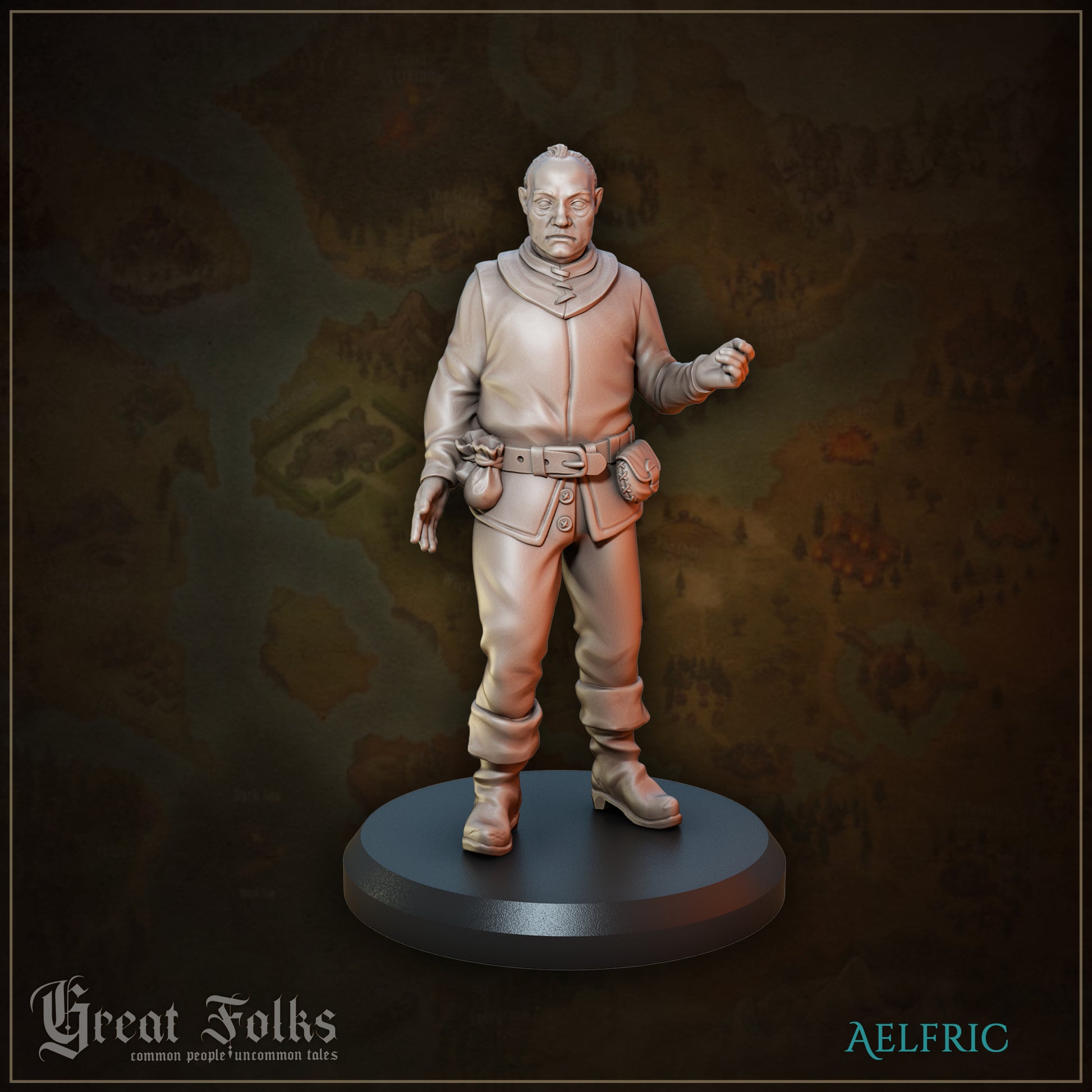 Great Folks Townsfolk, Part 1 | NPCs, Villagers, Children, Animals | Tabletop Gaming Miniatures Collection | Great Grimoire