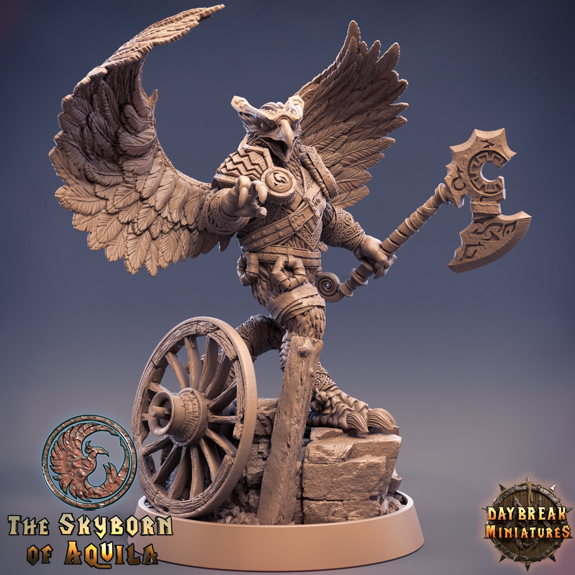 Bird Folk - The Skyborn of Aquila | Tabletop or Display Scale | D&D Mini | Daybreak Miniatures