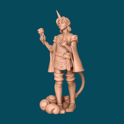 Alber, a Unicorn Boy | TTRPG D&D Miniature | Awkward Penguin Minis