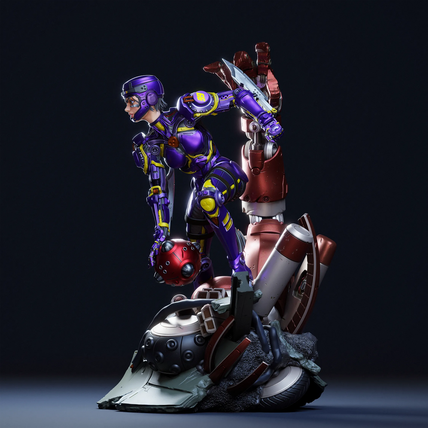 1:12 Motorball Angel | Resin Garage Kit Figure Anime Manga Fan Art | CA 3D Studios