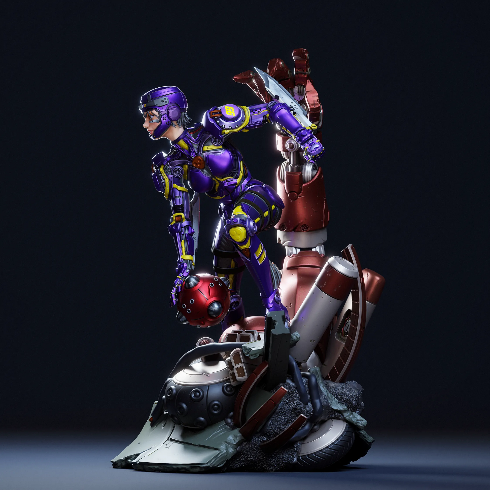 1:12 Motorball Angel | Resin Garage Kit Figure Anime Manga Fan Art | CA 3D Studios