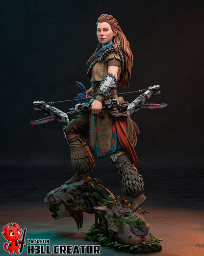 1:10 Machine Huntress | Resin Garage Kit Figure Game Fan Art | h3LL creator