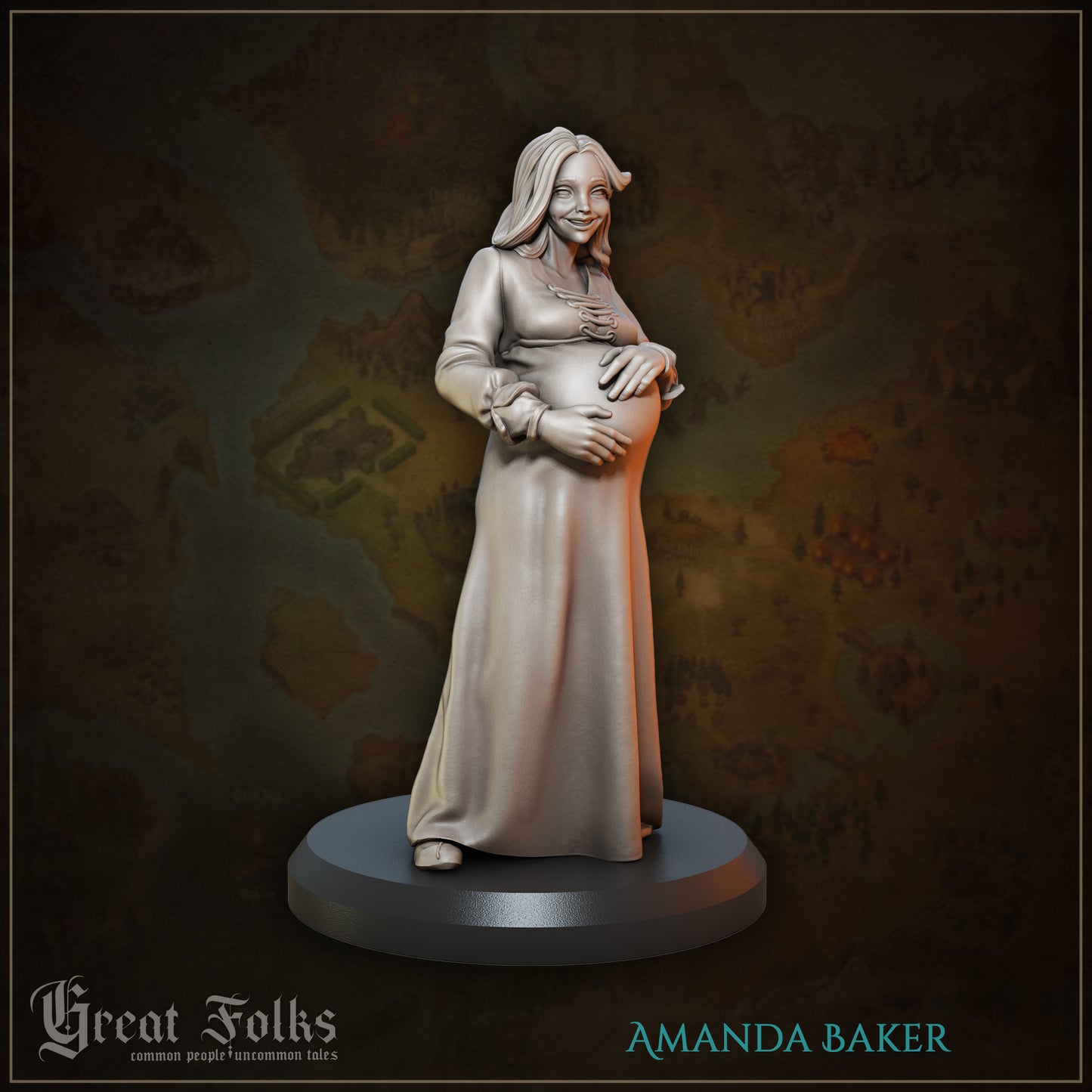 Great Folks Townsfolk, Part 1 | NPCs, Villagers, Children, Animals | Tabletop Gaming Miniatures Collection | Great Grimoire