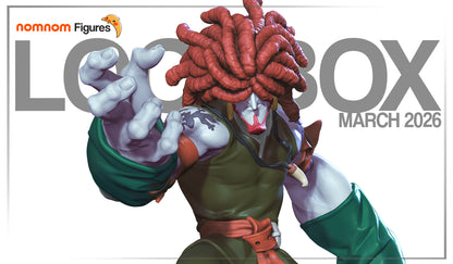 Wild Red Brawler resin garage kit figure by Tattles Told 3D, featuring a dynamic anime-inspired design with detailed craftsmanship.