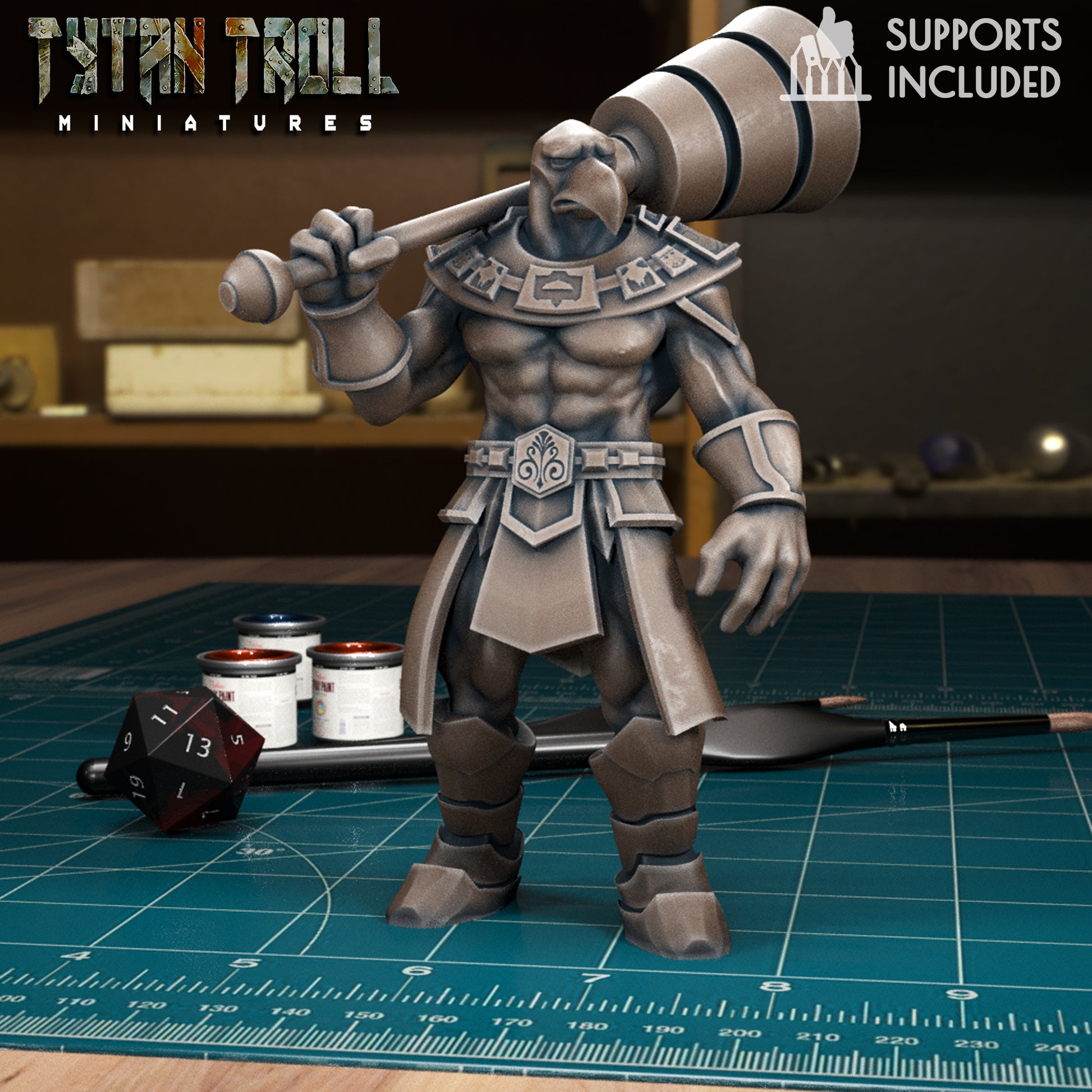 CoS Amber Golems | D&D TTRPG Mini | TytanTroll Miniatures