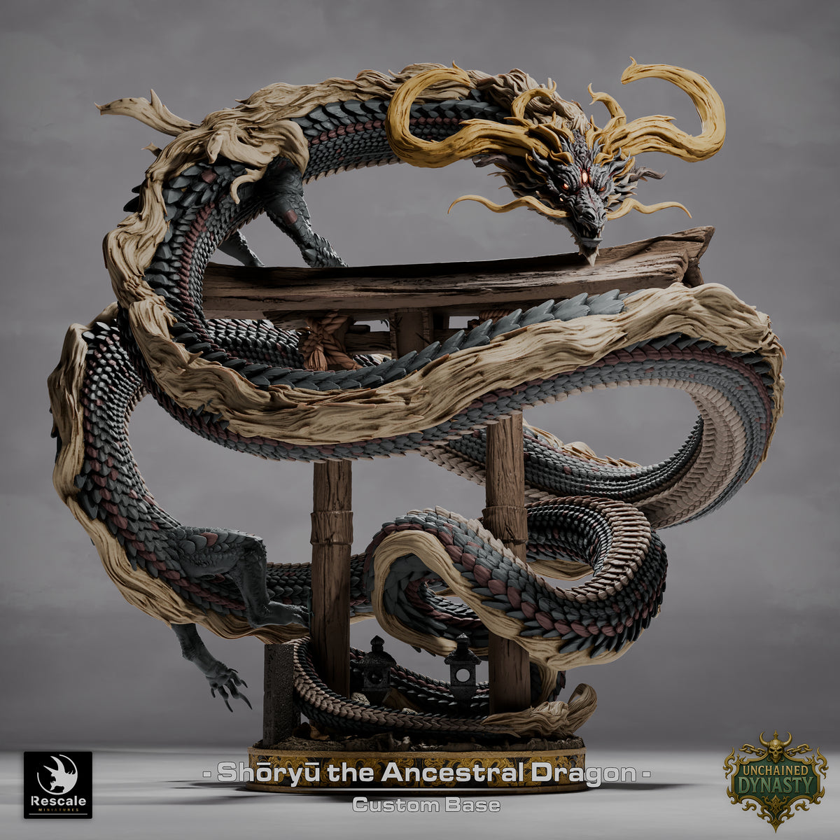 Shoryu Ancestral Dragon | D&D TTRPG Mini | Rescale Miniatures
