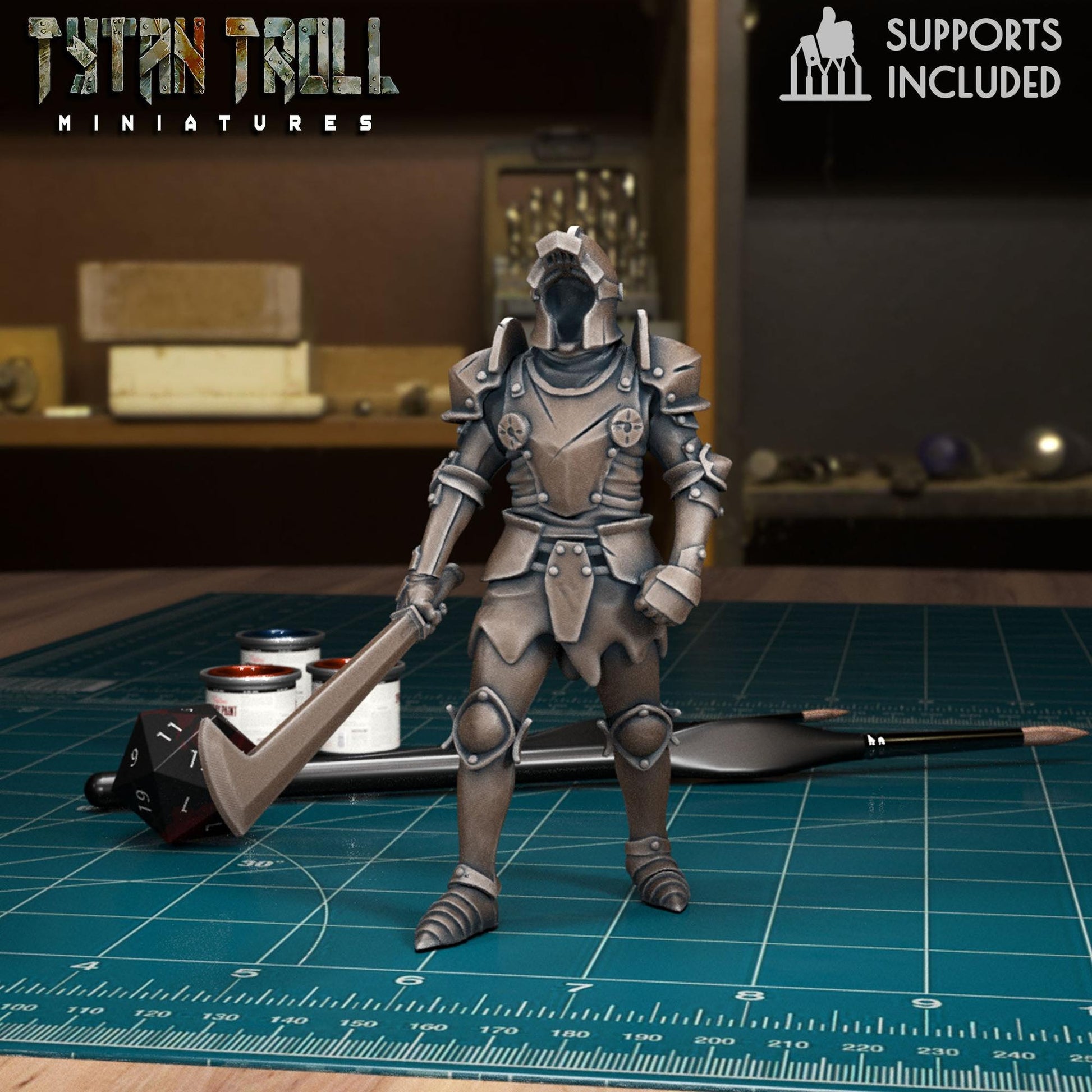 CoS Animated Armour | D&D TTRPG Mini | TytanTroll Miniatures
