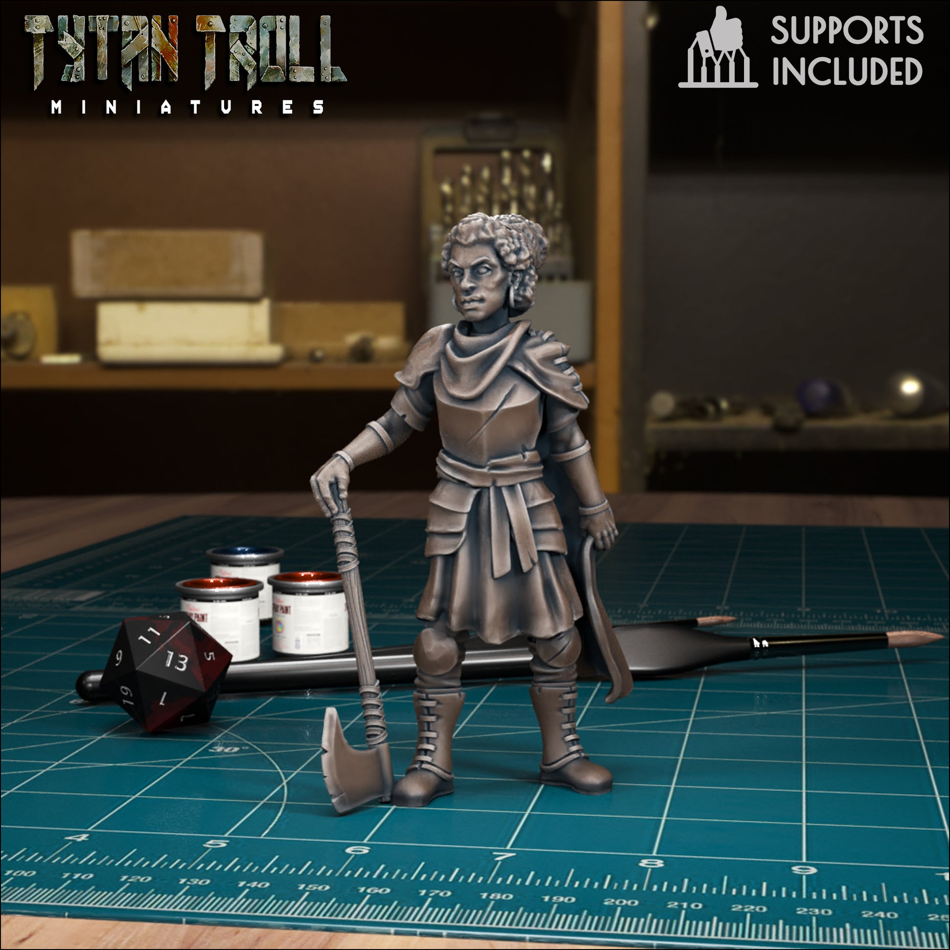 CoS Anna Krezkova | D&D TTRPG Mini | TytanTroll Miniatures