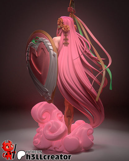 1:12 Aphrodite resin garage kit figure from Tattles Told 3D, depicting a Greek myth-inspired female figure in detailed sculpting.