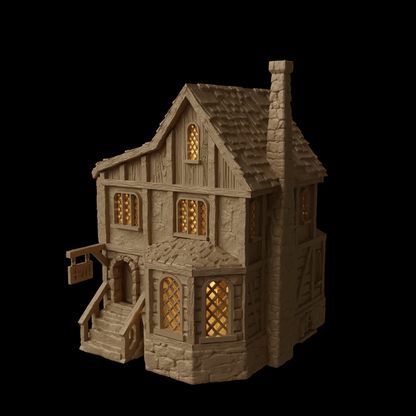 Medieval Apothecary | 28mm Scale | D&D TTRPG Playable 3D Printed Building Terrain Scenery | MiniatureLand