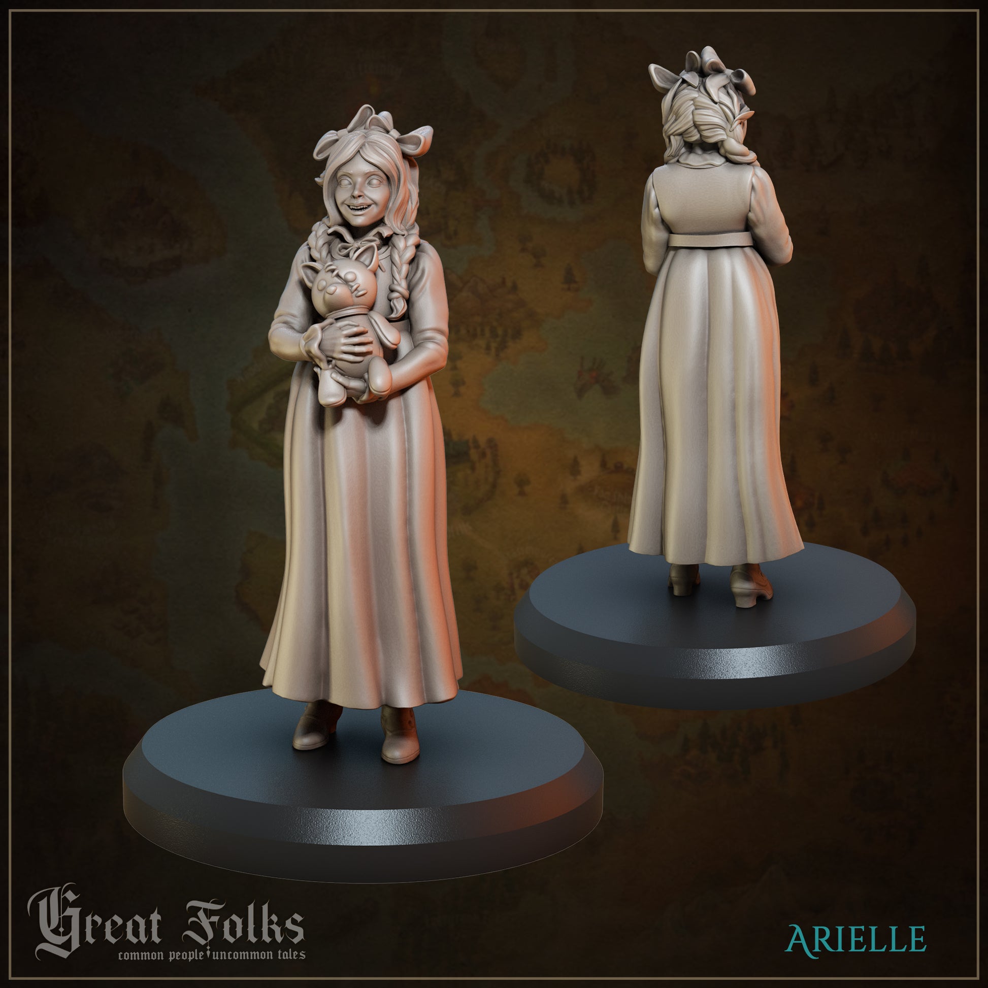 Great Folks, Part 1 | NPCs, Villagers, Nobles, Orphans, Criminals | Tabletop Gaming Miniatures Collection | Great Grimoire