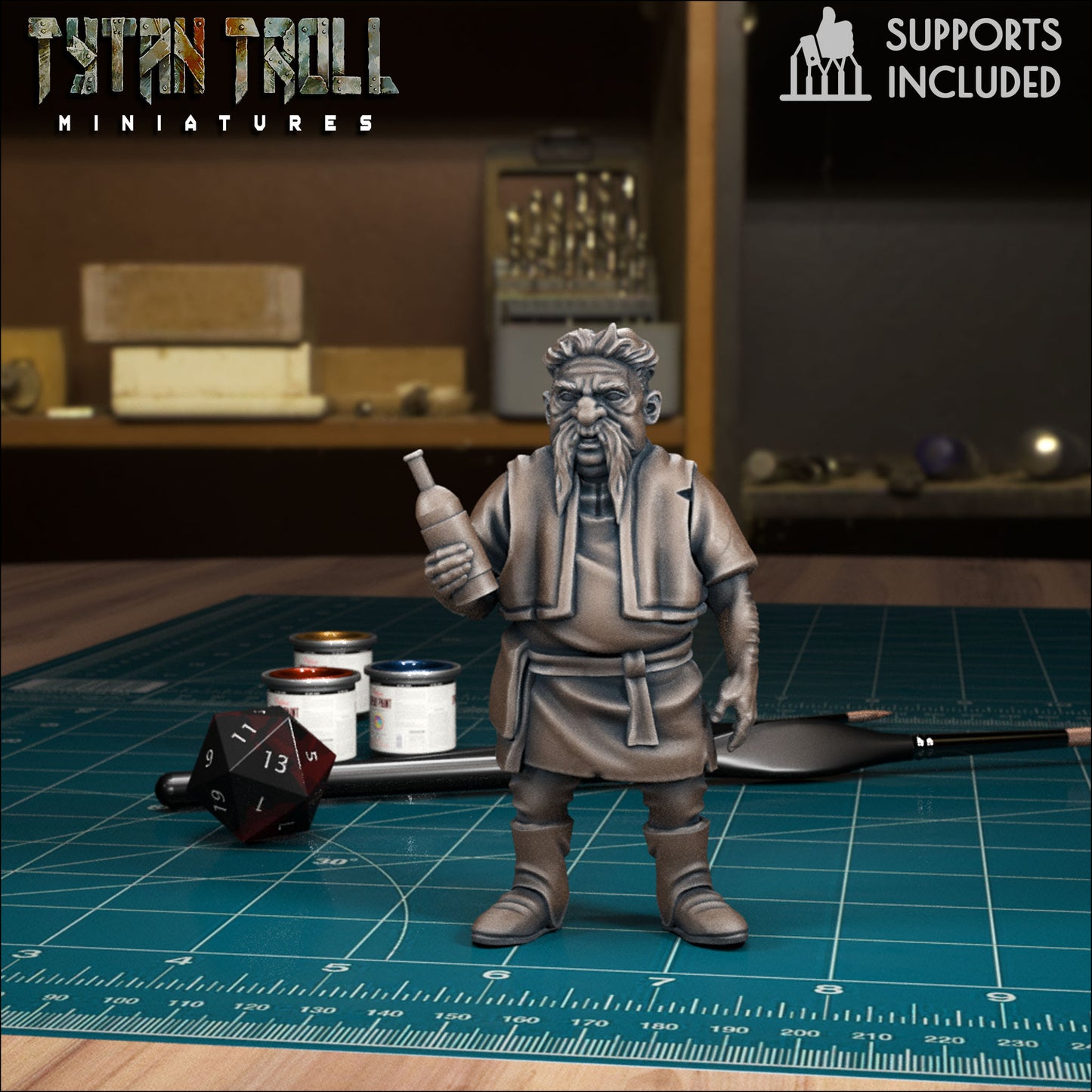 CoS Arik Lorensk | D&D TTRPG Mini | TytanTroll Miniatures