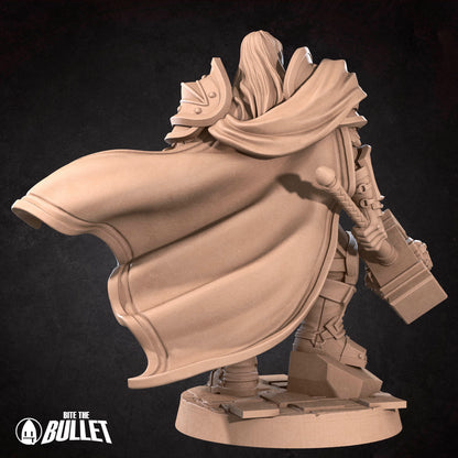 Realm of Bulletcraft, Human Prince Paladin | D&D Pathfinder TTRPG Miniature | Bite the Bullet