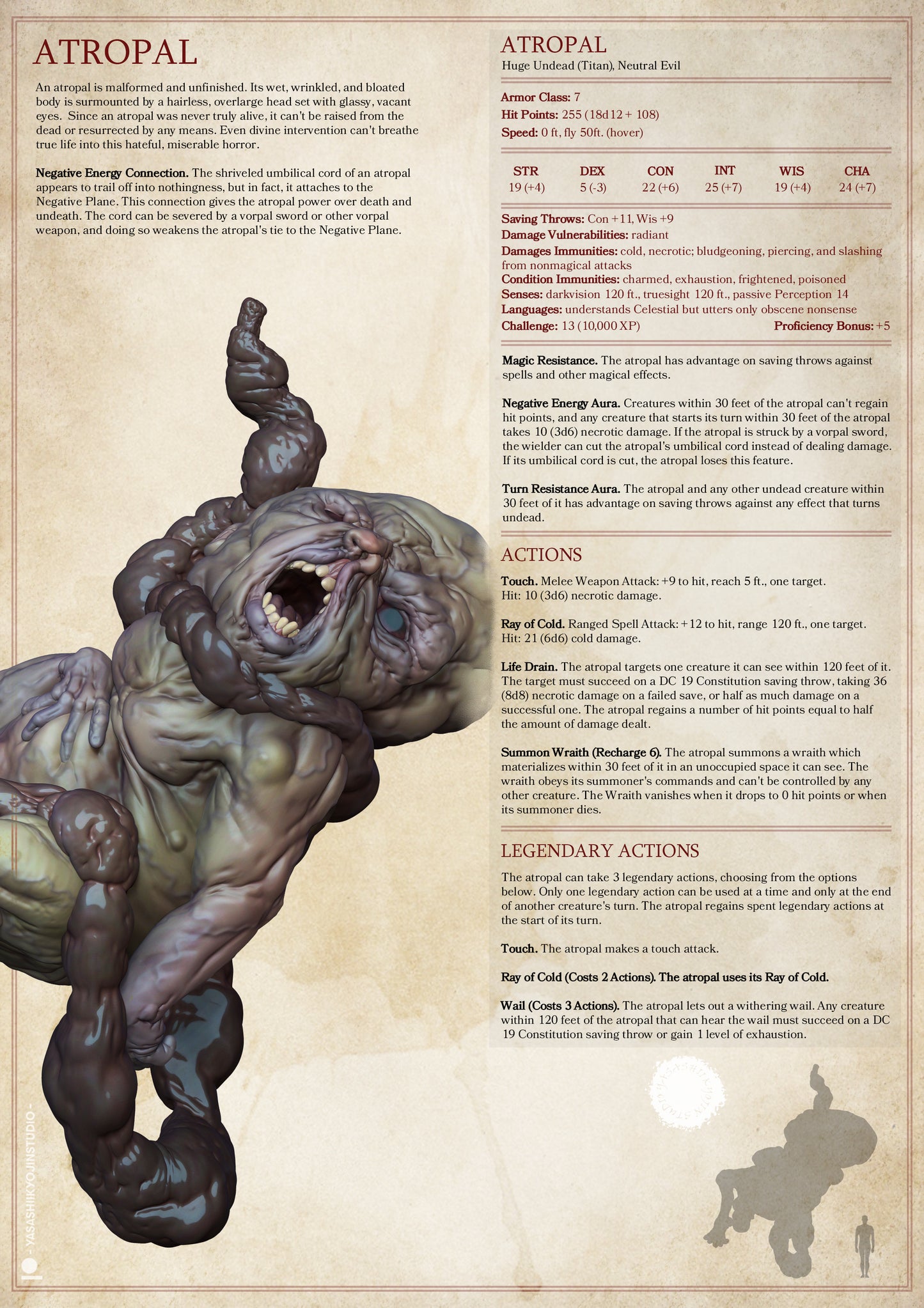 Atropal | D&D TTRPG Monster Miniature | Yasashii Kyojin Studio