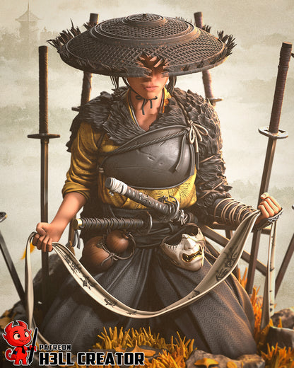 1:12 Wandering Blade | Resin Garage Kit Figure Game Fan Art | h3LL creator