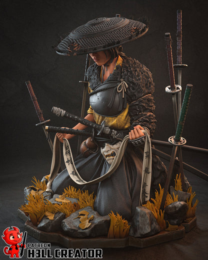 1:12 Wandering Blade | Resin Garage Kit Figure Game Fan Art | h3LL creator