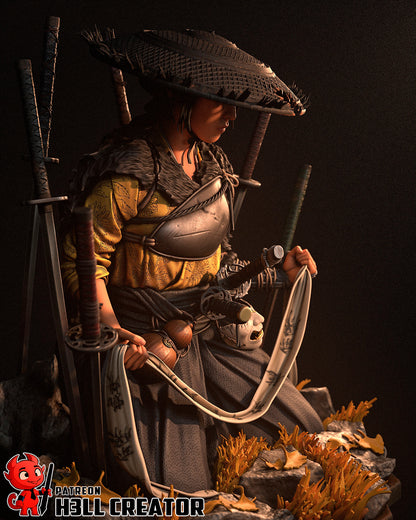 1:12 Wandering Blade | Resin Garage Kit Figure Game Fan Art | h3LL creator